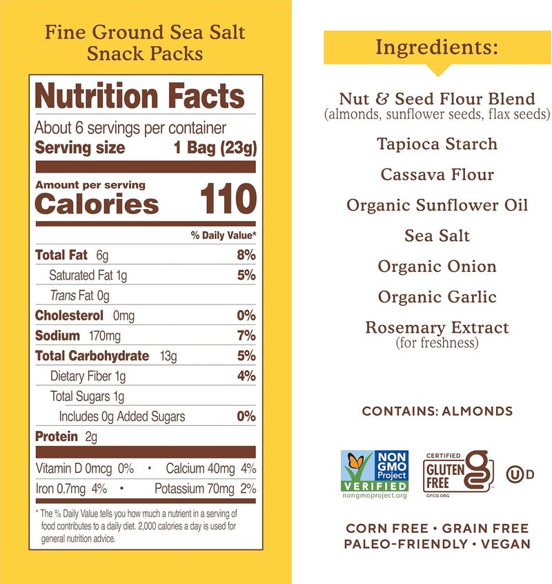 Simple Mills Almond Flour Crackers - Fine Ground Sea Salt - Image 2